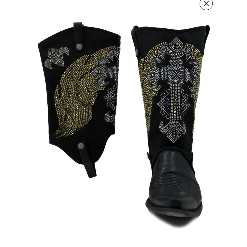 Boot Roxx XS 5-6.5 W Black Trinity Boot‎ Covers NWT Covers Only